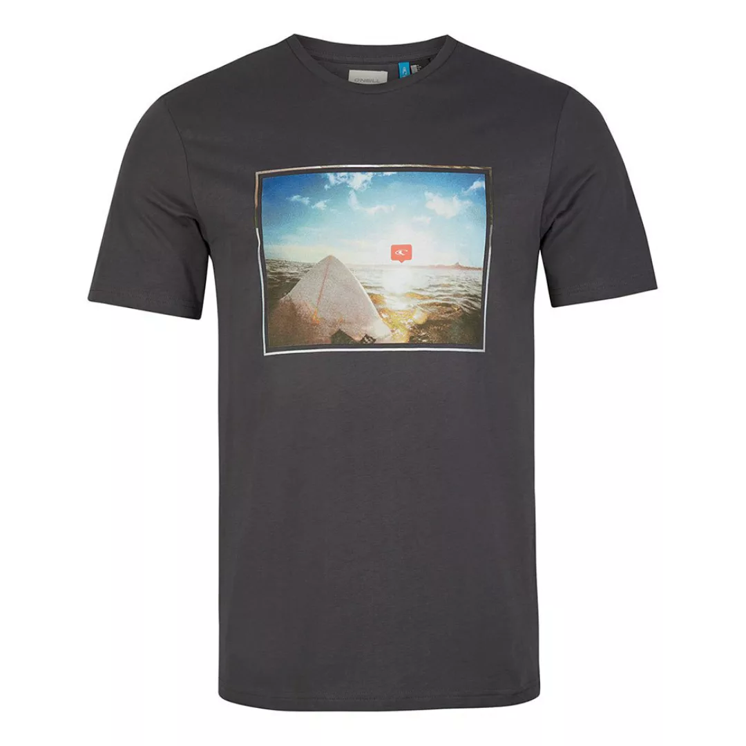 O´neill Surfers View Kurzärmeliges T-shirt XS Asphalt günstig online kaufen