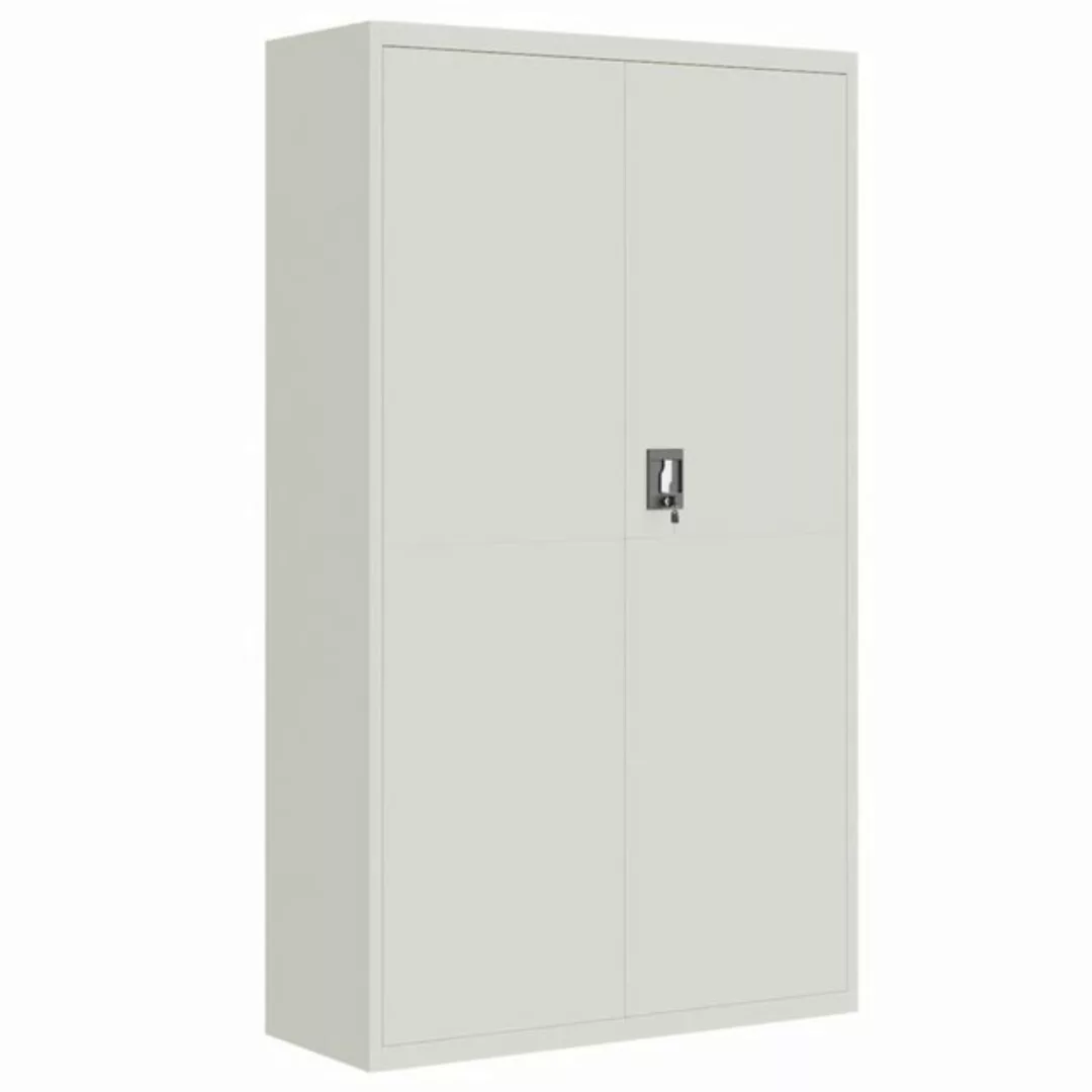 furnicato Aktenschrank Hellgrau 105x40x180 cm Stahl (1-St) günstig online kaufen