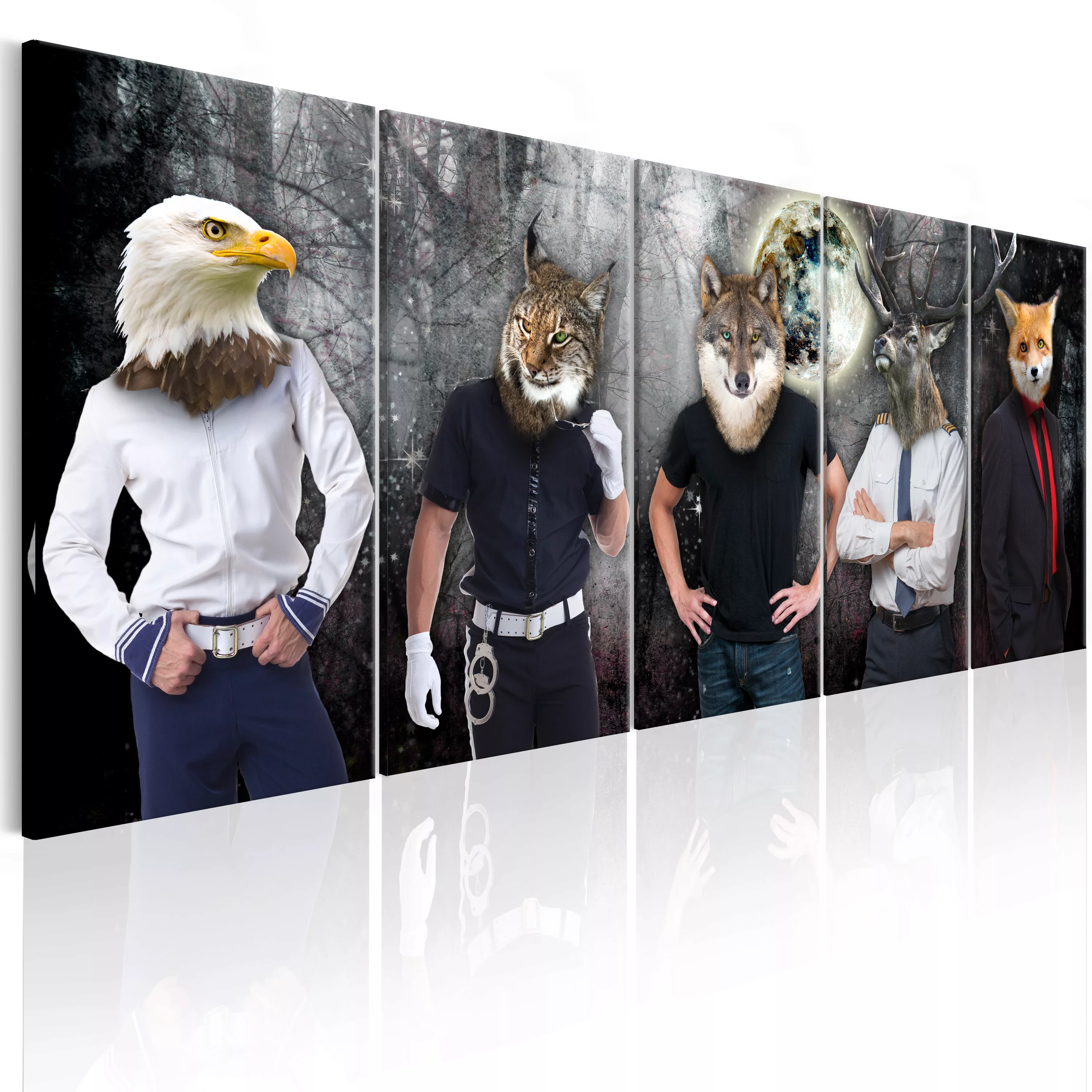 Wandbild - Animal Faces günstig online kaufen