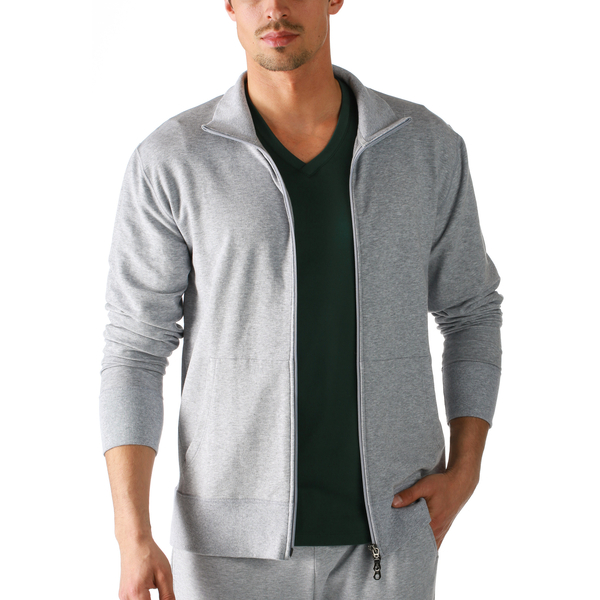 Herren Zip Sweatjacke Mit Stehkragen "Enjoy" Homewear günstig online kaufen