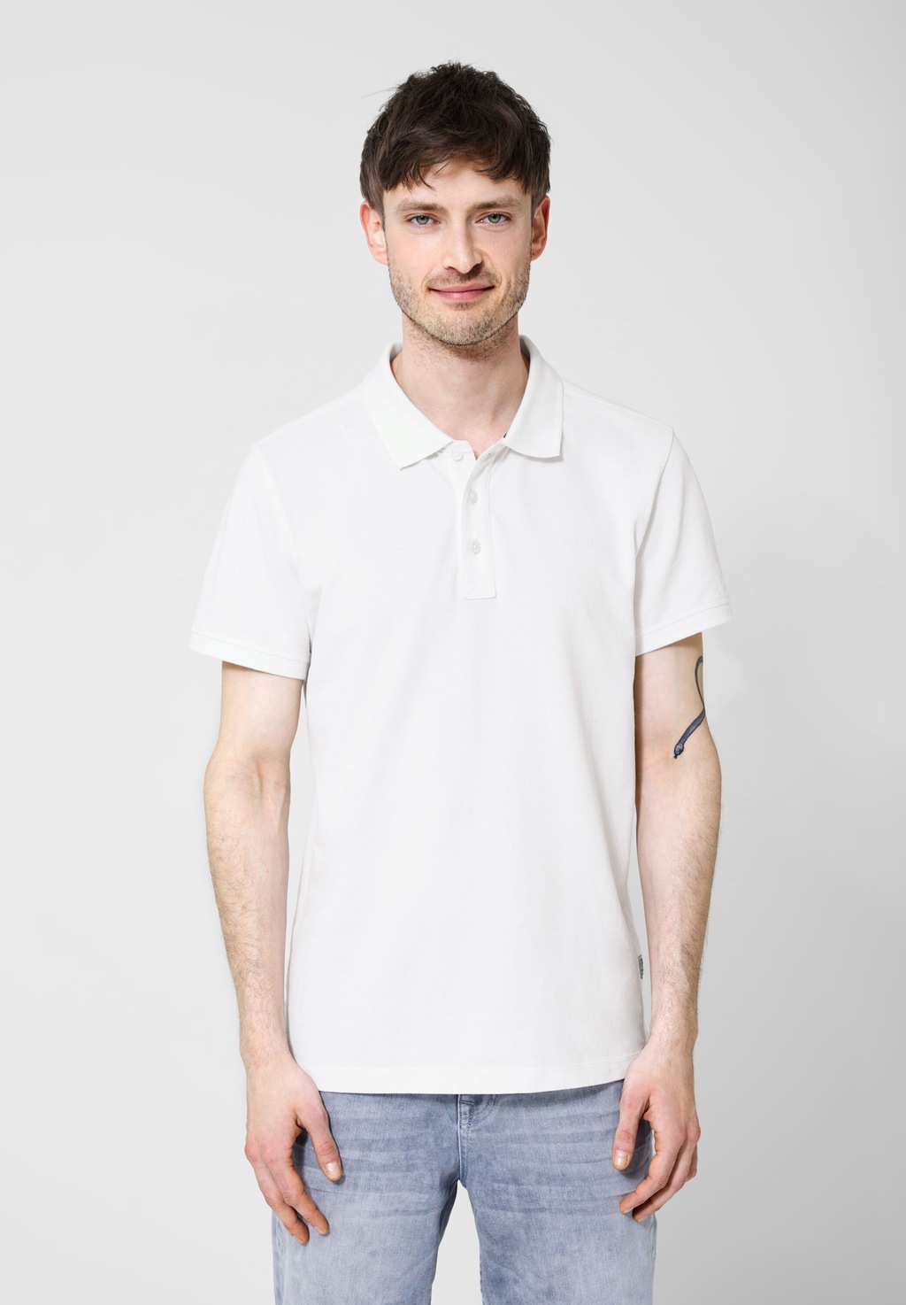 STREET ONE MEN Poloshirt, in Unifarbe günstig online kaufen