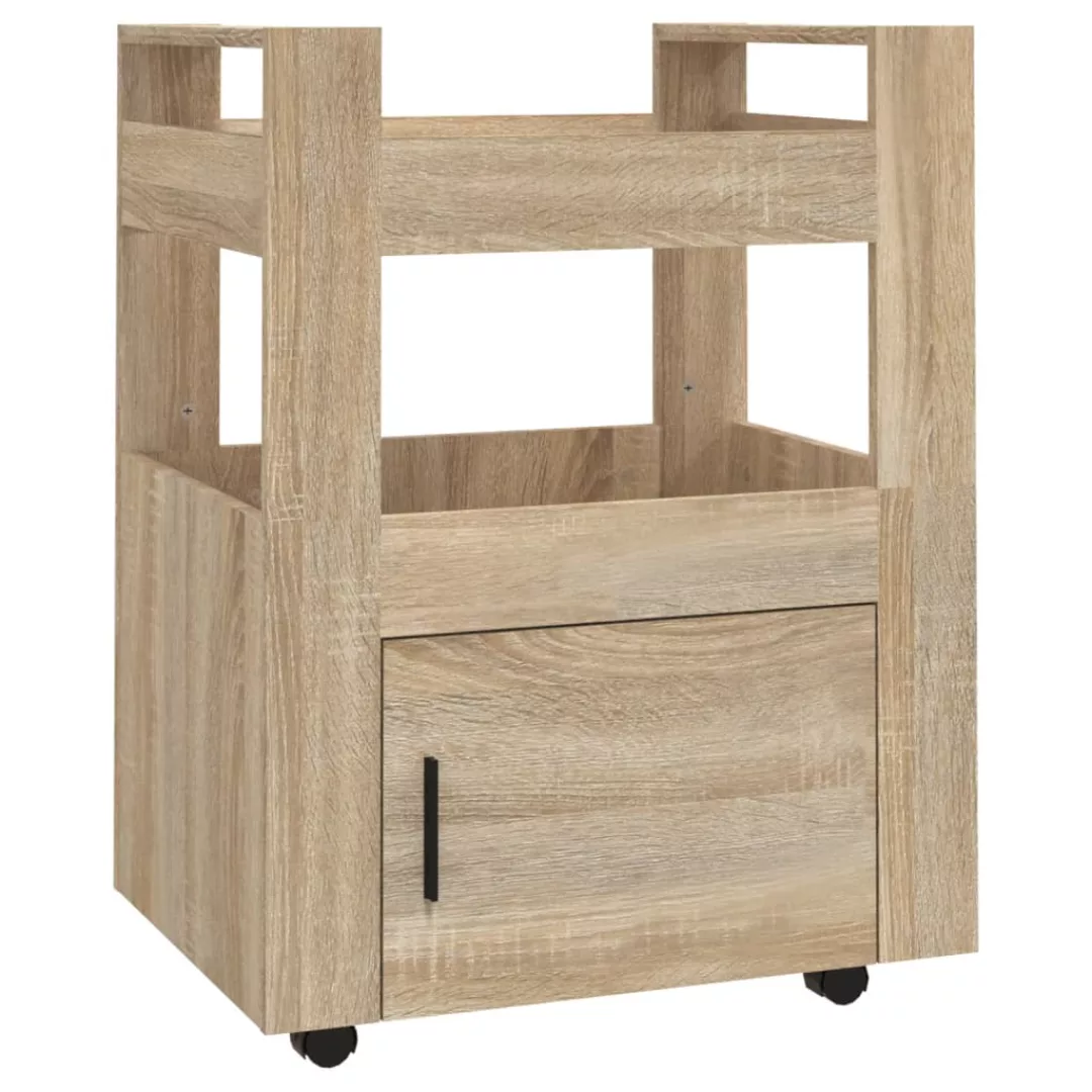 Vidaxl Küchenwagen Sonoma-eiche 60x45x80 Cm Holzwerkstoff günstig online kaufen