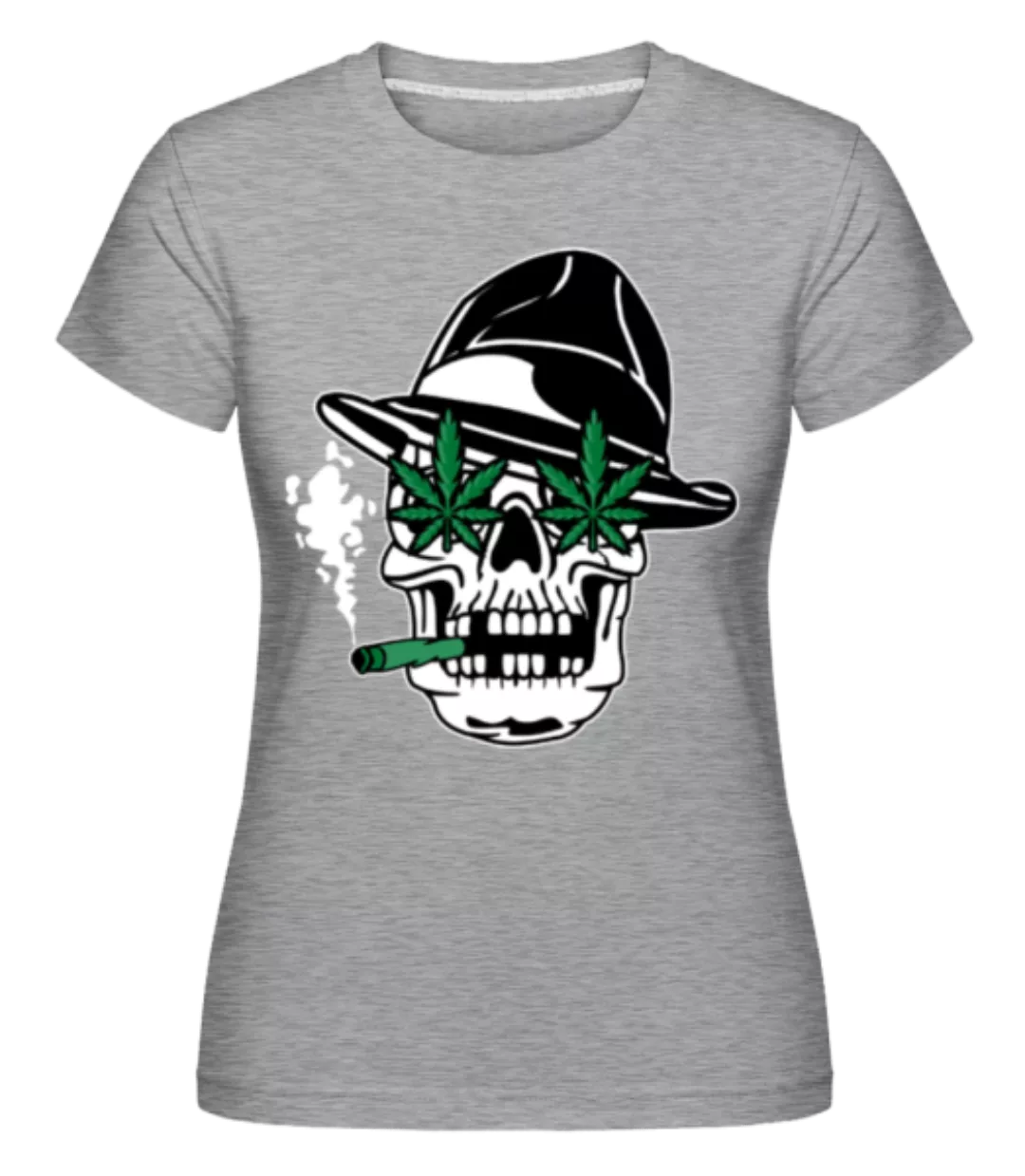 Weed Skull · Shirtinator Frauen T-Shirt günstig online kaufen