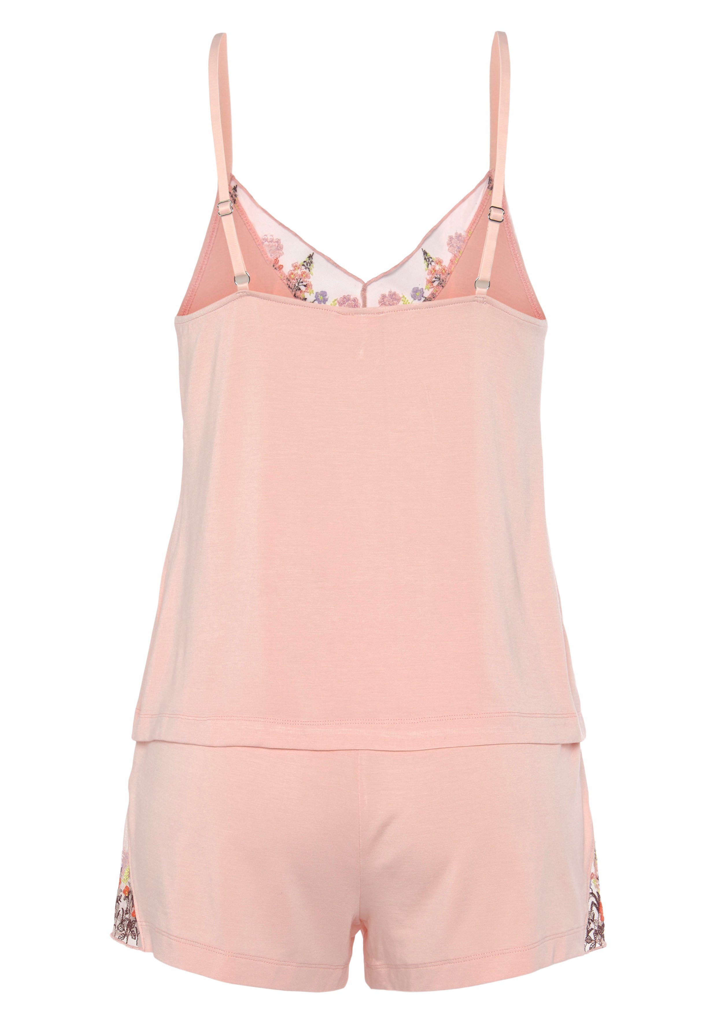 LASCANA Shorty, (2 tlg.), mit hübschen Spitzendetails günstig online kaufen