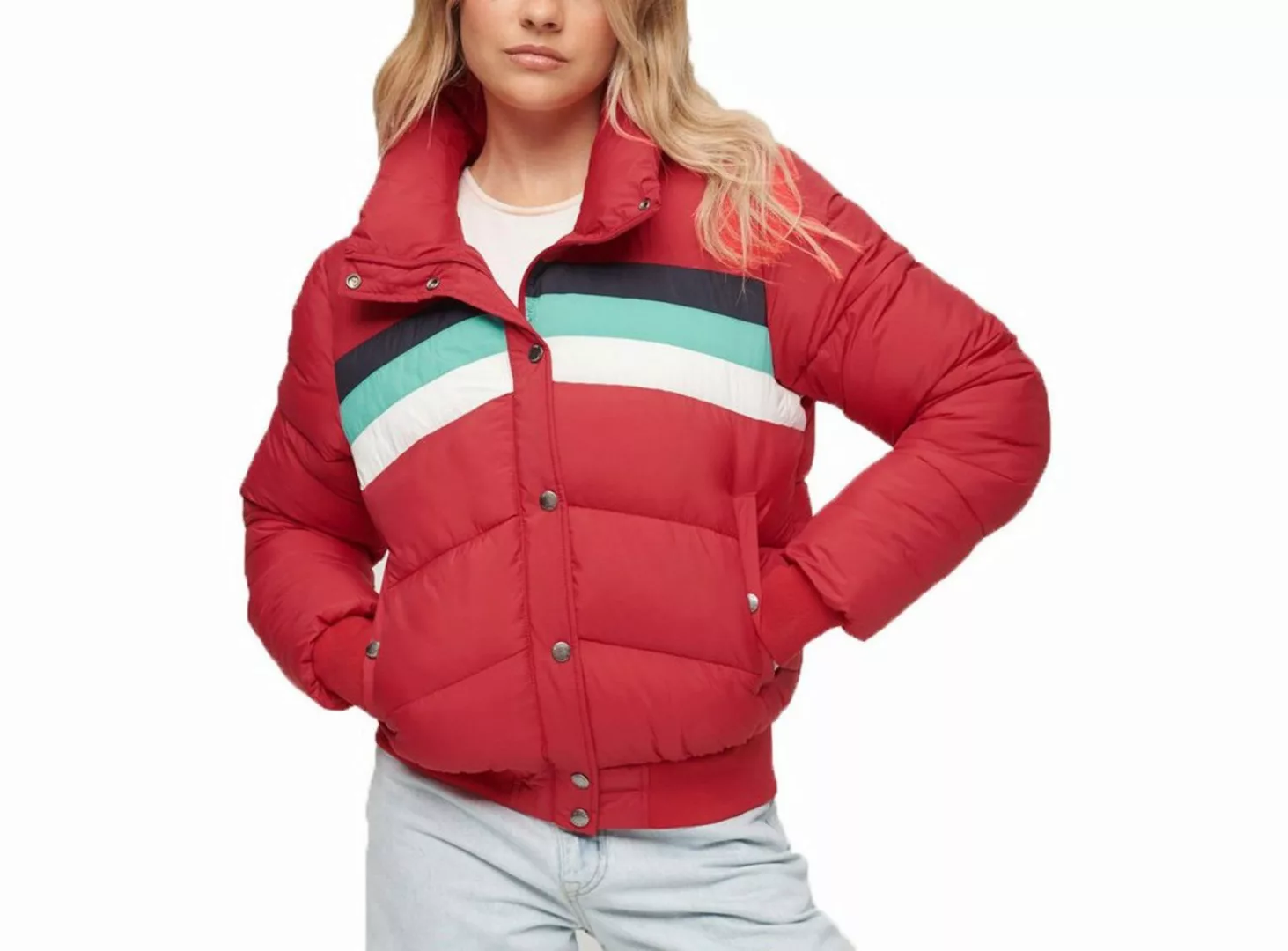 Superdry Winterjacke RETRO PANEL SHORT PUFFER COAT RETRO PANEL SHORT PUFFER günstig online kaufen