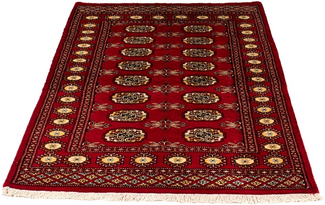 morgenland Orientteppich »Pakistan - 146 x 95 cm - dunkelrot«, rechteckig, günstig online kaufen