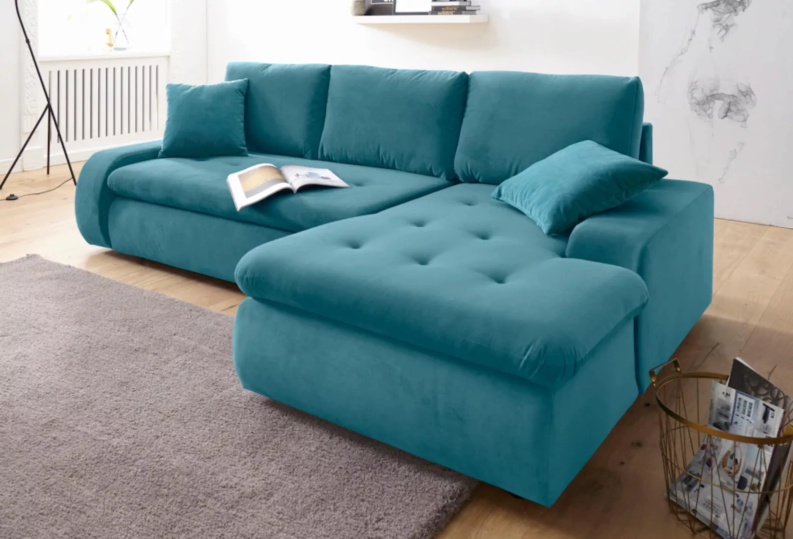 TRENDMANUFAKTUR Ecksofa "Indie II, tolle Detailverarbeitung, bequem und kom günstig online kaufen