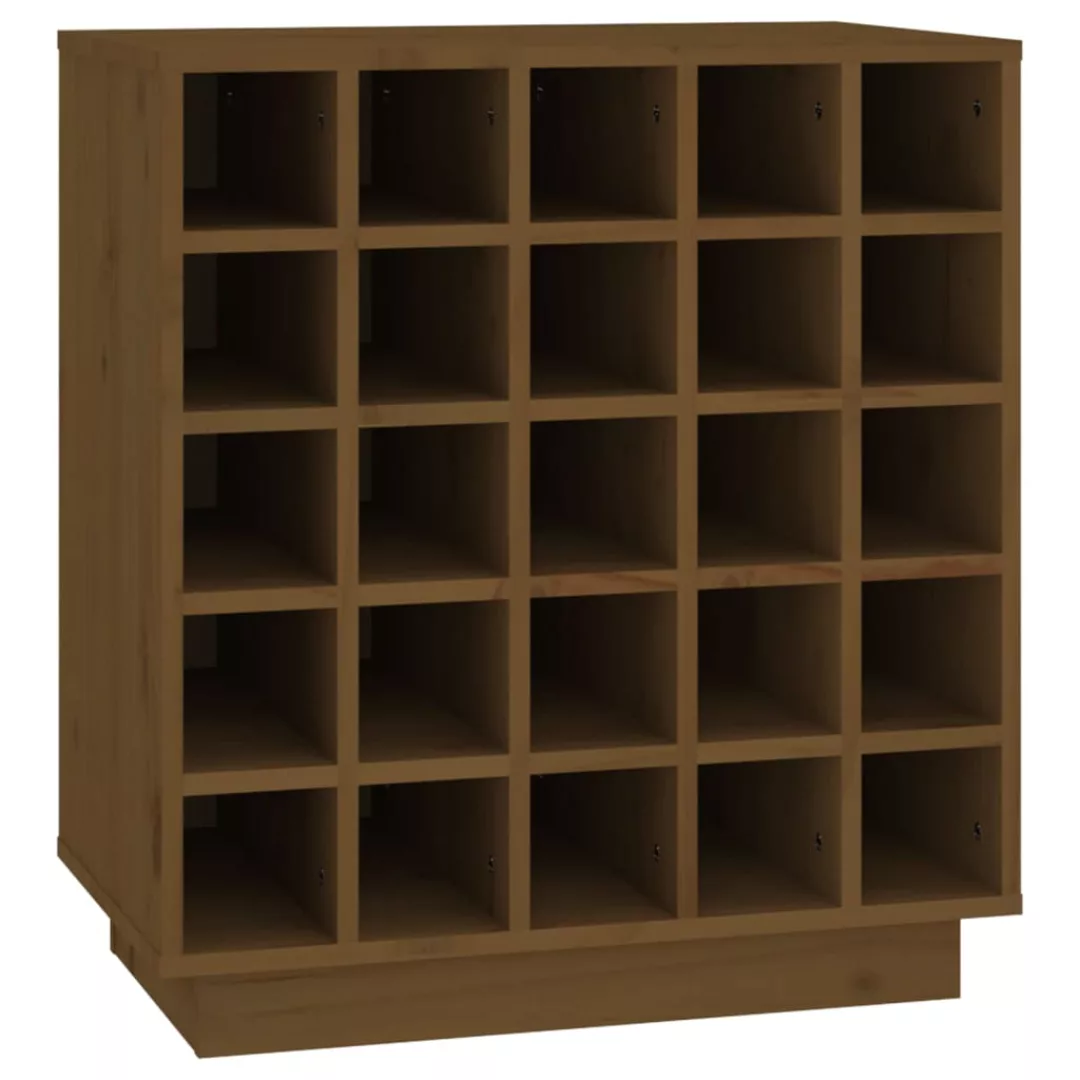 Vidaxl Weinregal Honigbraun 55,5x34x61 Cm Massivholz Kiefer günstig online kaufen