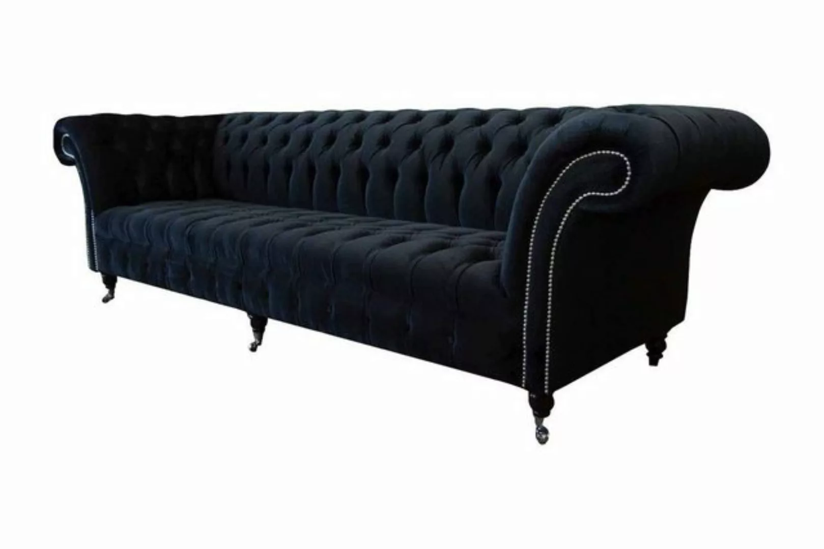 Xlmoebel Sofa Chesterfield 4-Sitzer Sofa Polsterung Wohnzimmer Stil Edle Ho günstig online kaufen