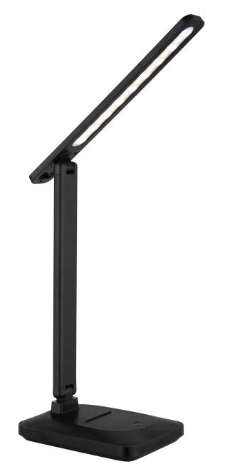 LED-Tischleuchte fixierbar inkl. Tochdimmer und USB mit Akku Schwarz Matt günstig online kaufen