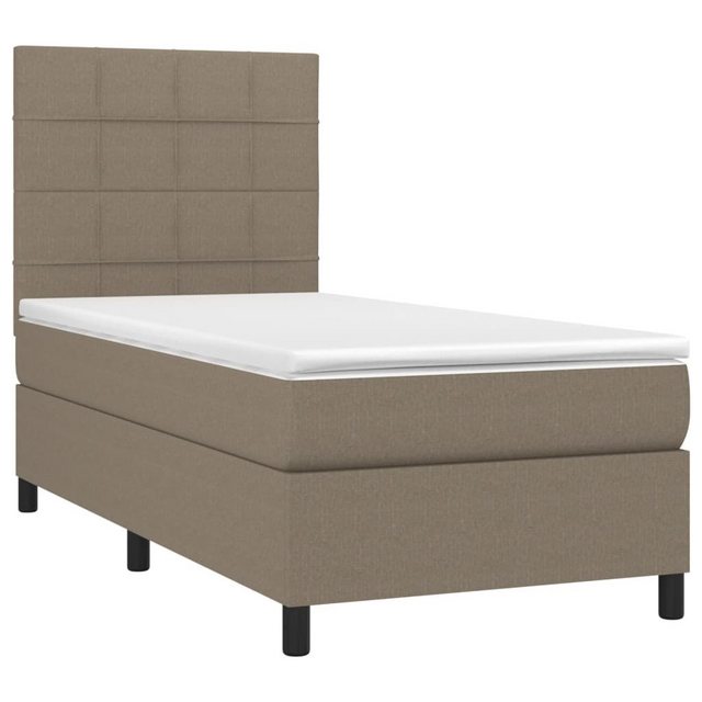 vidaXL Boxspringbett Bett Boxspringbett mit Matratze & LED Stoff (80 x 200 günstig online kaufen