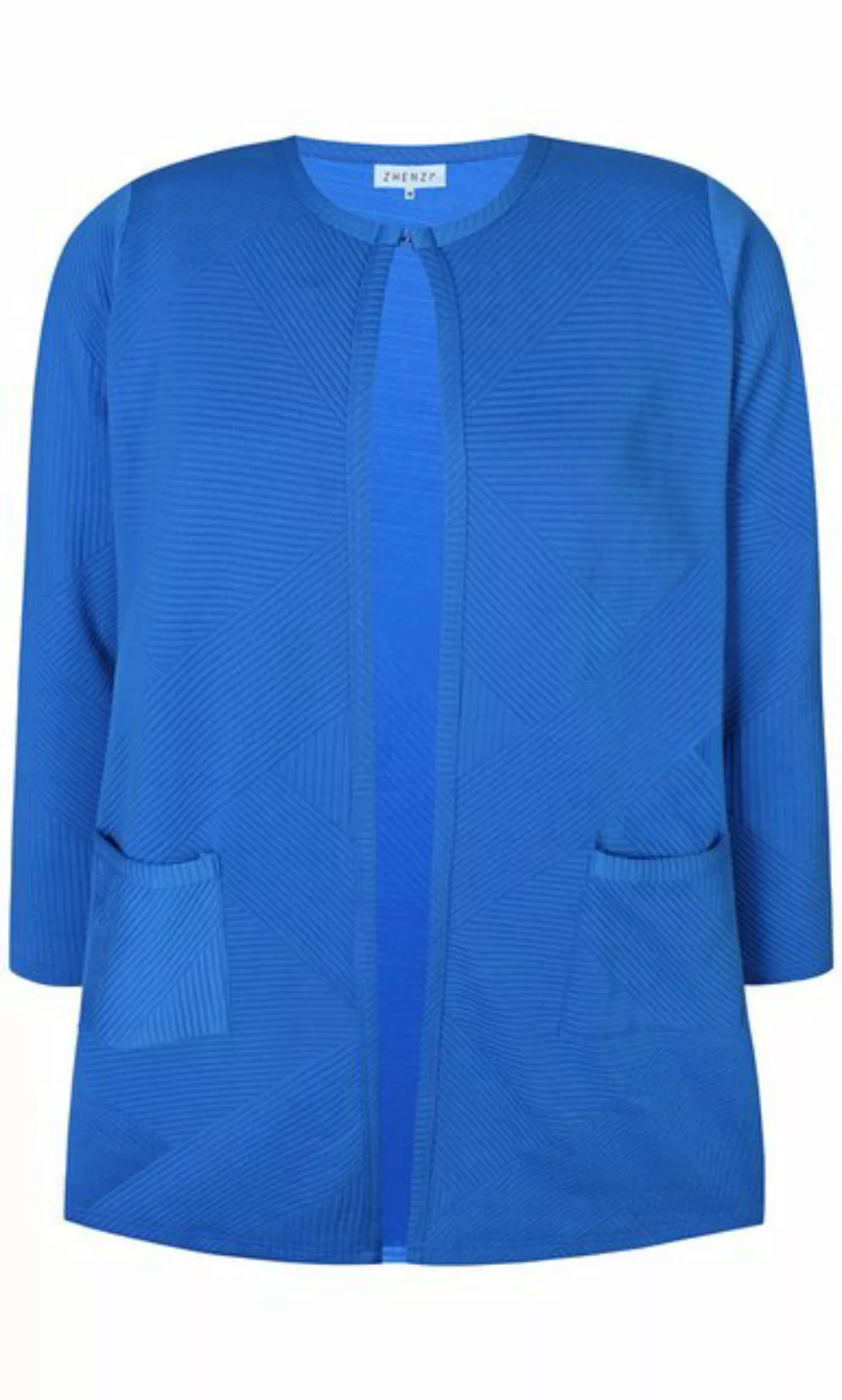 Zhenzi Sweatjacke Shirtjacke royal blau günstig online kaufen