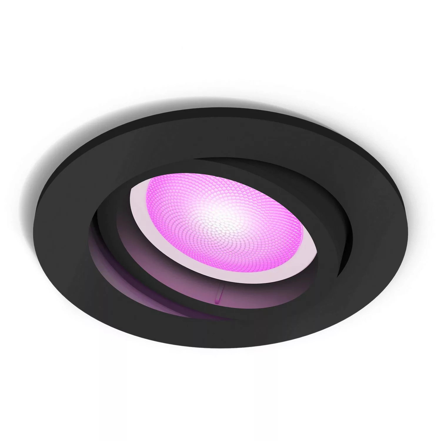 Philips Hue LED-Einbauspot Centura, schwarz, Ø 9 cm, CCT RGB günstig online kaufen