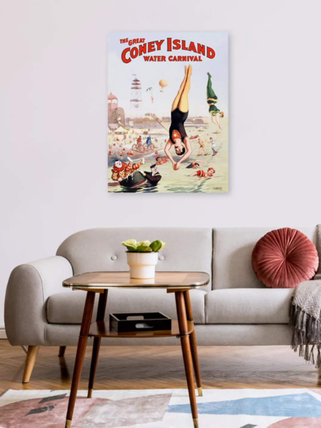 Poster / Leinwandbild - The Great Coney Island Water Carnival günstig online kaufen