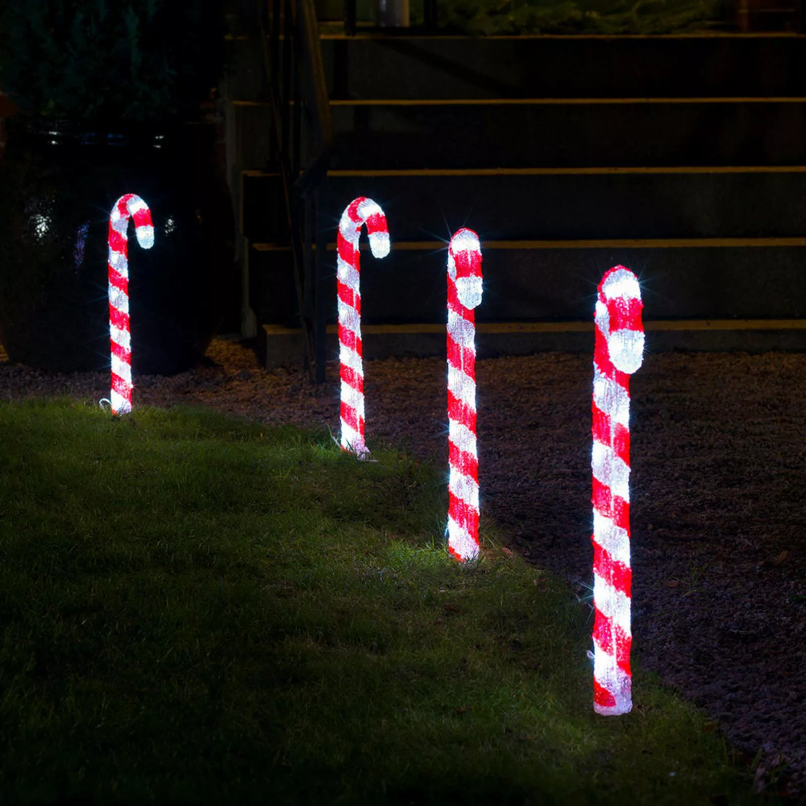 LED-Außendeko Zuckerstange 5er-Set günstig online kaufen