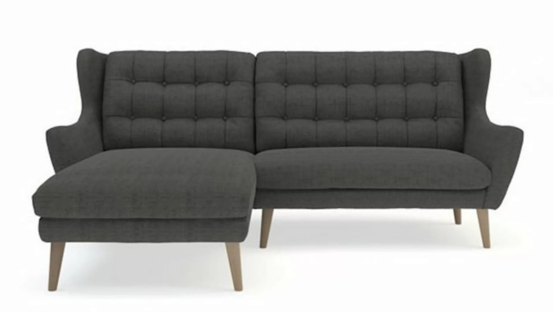 Feldmann-Wohnen Ecksofa Hanoi, 1 Teile, 250x173x107cm dunkelgrau Recamiere günstig online kaufen