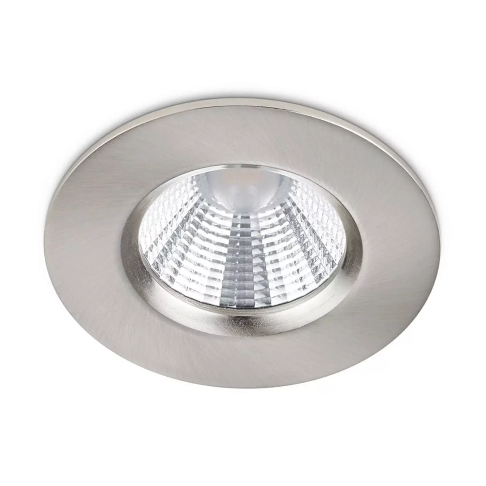 LED Einbaustrahler Zagros in Nickel-matt rund 5,5W 345lm IP65 günstig online kaufen