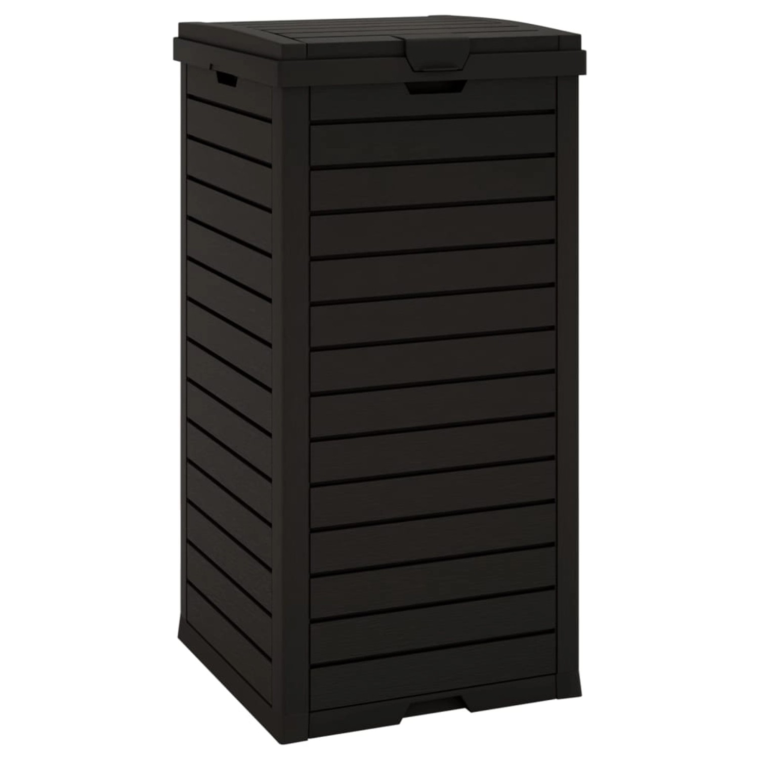 vidaXL Outdoor-Mülltonne Schwarz 41x41x86 cm Polypropylen 1669281 günstig online kaufen