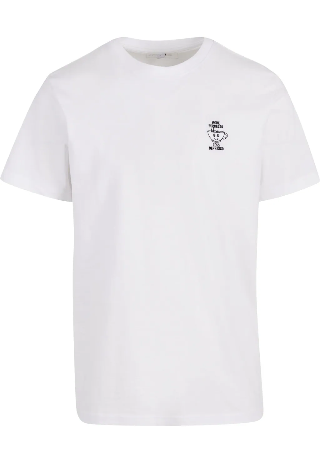 MisterTee T-Shirt "MisterTee Herren More Espresso Less Depresso Tee EMB", ( günstig online kaufen