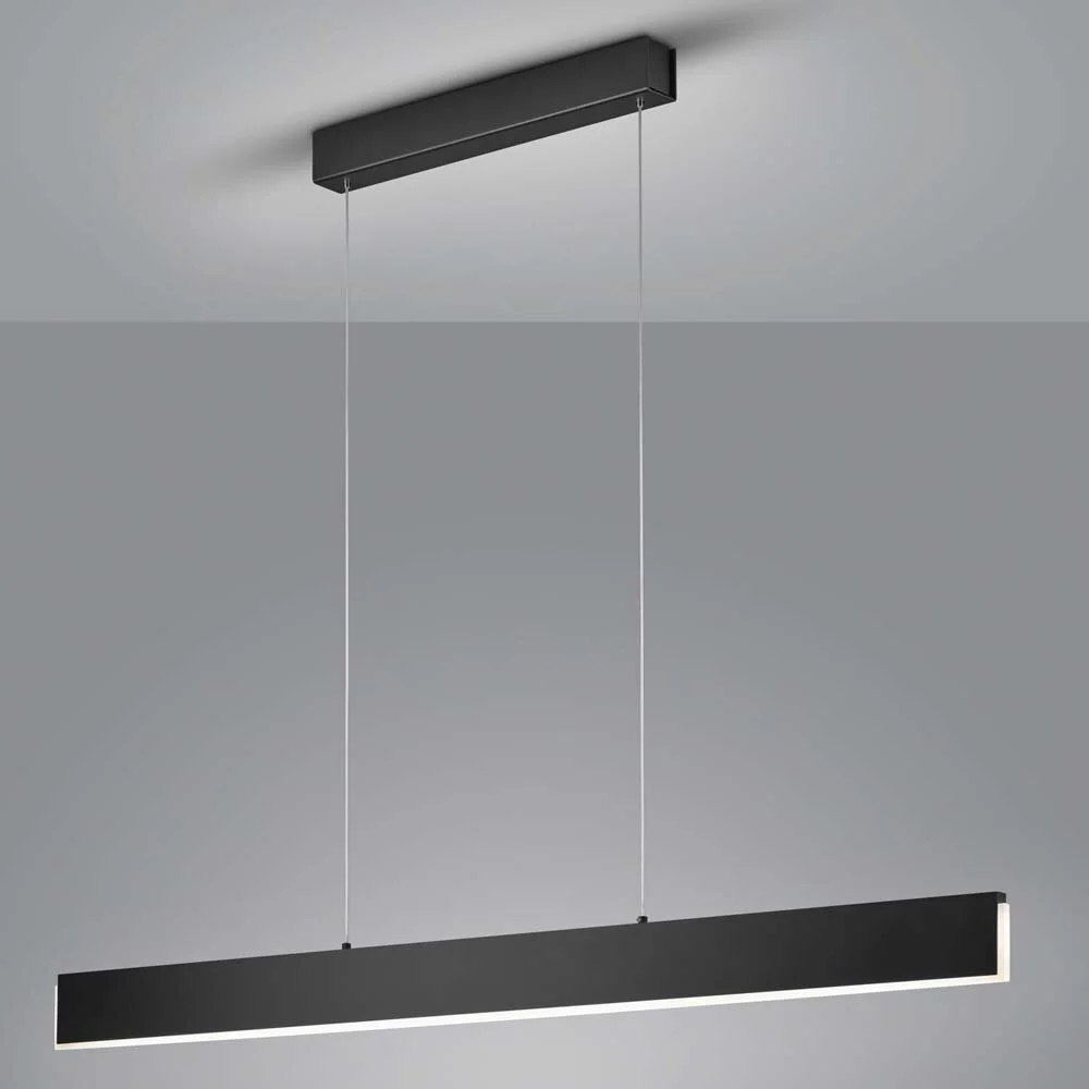 Helestra Nex LED-Pendelleuchte schwarz matt günstig online kaufen