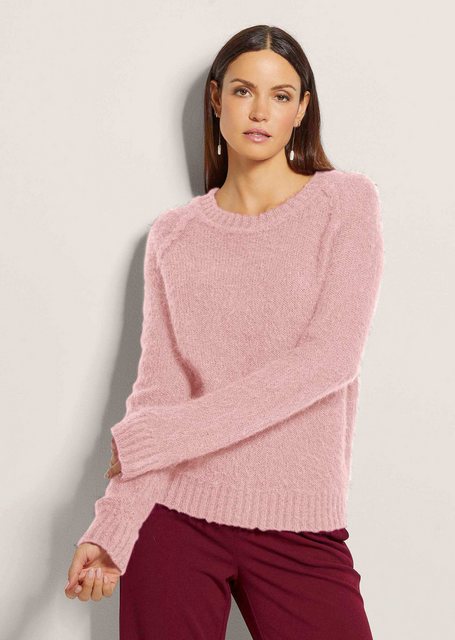 MADELEINE Strickpullover Flauschiger Rundhals-Pullover günstig online kaufen