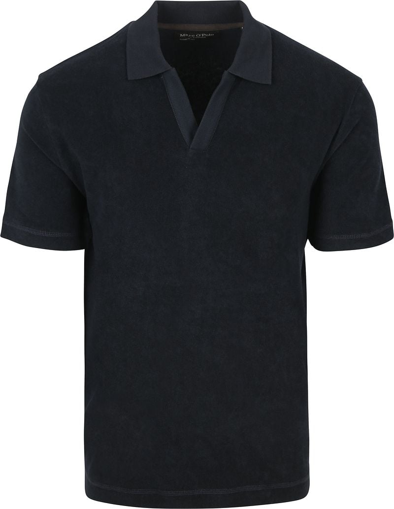 Marc O'Polo Poloshirt Riva Terry Cloth Navy - Größe L günstig online kaufen