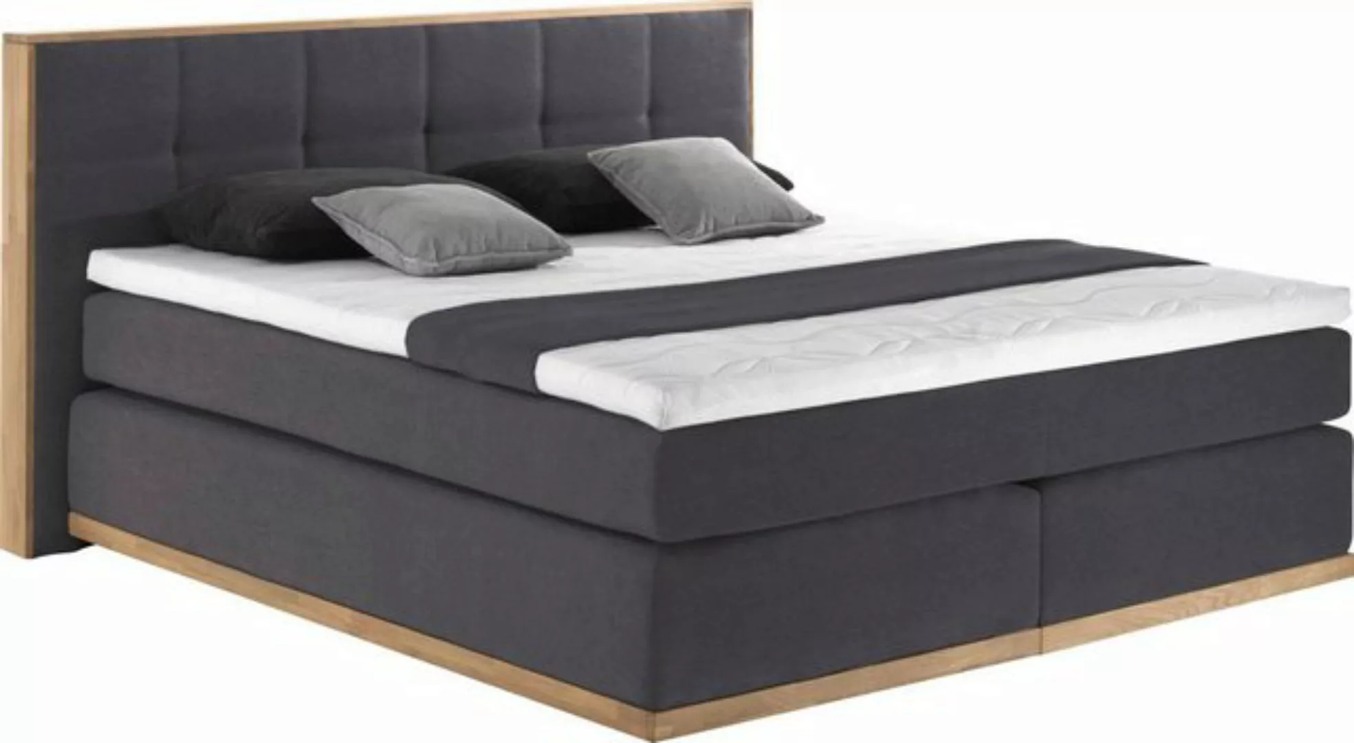 Places of Style Boxspringbett "Vinton", aus massiver Eiche, verschiedene Hä günstig online kaufen