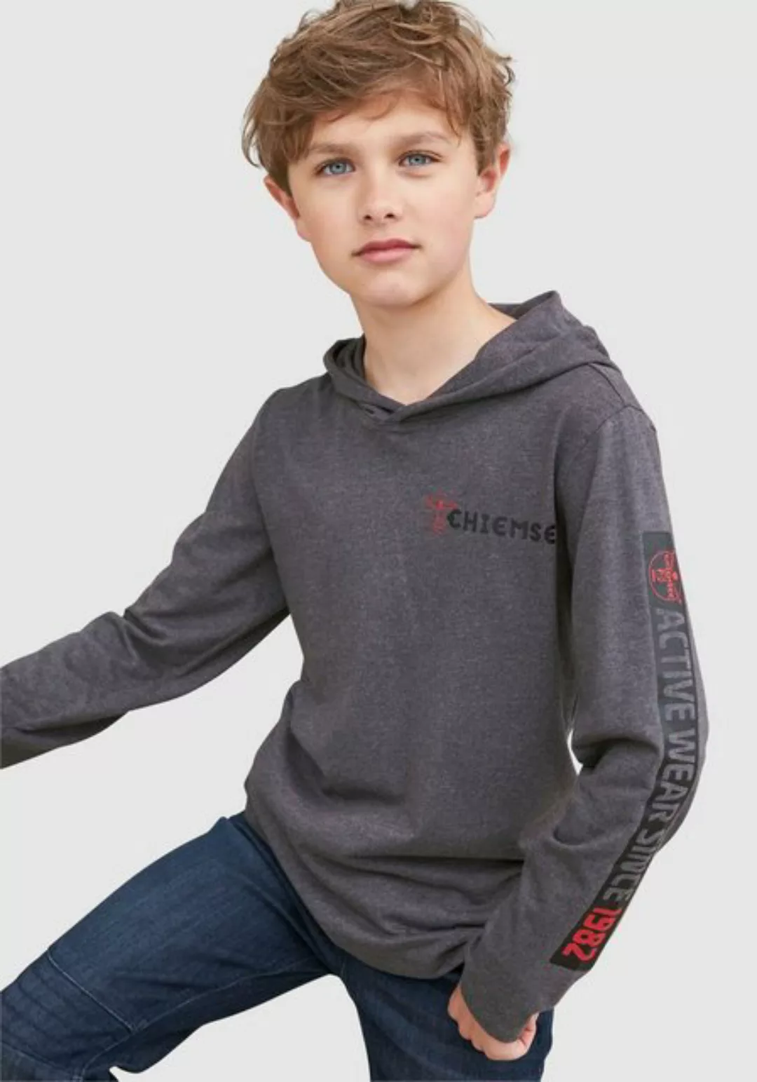 Chiemsee Kapuzenshirt mit Ärmeldruck günstig online kaufen