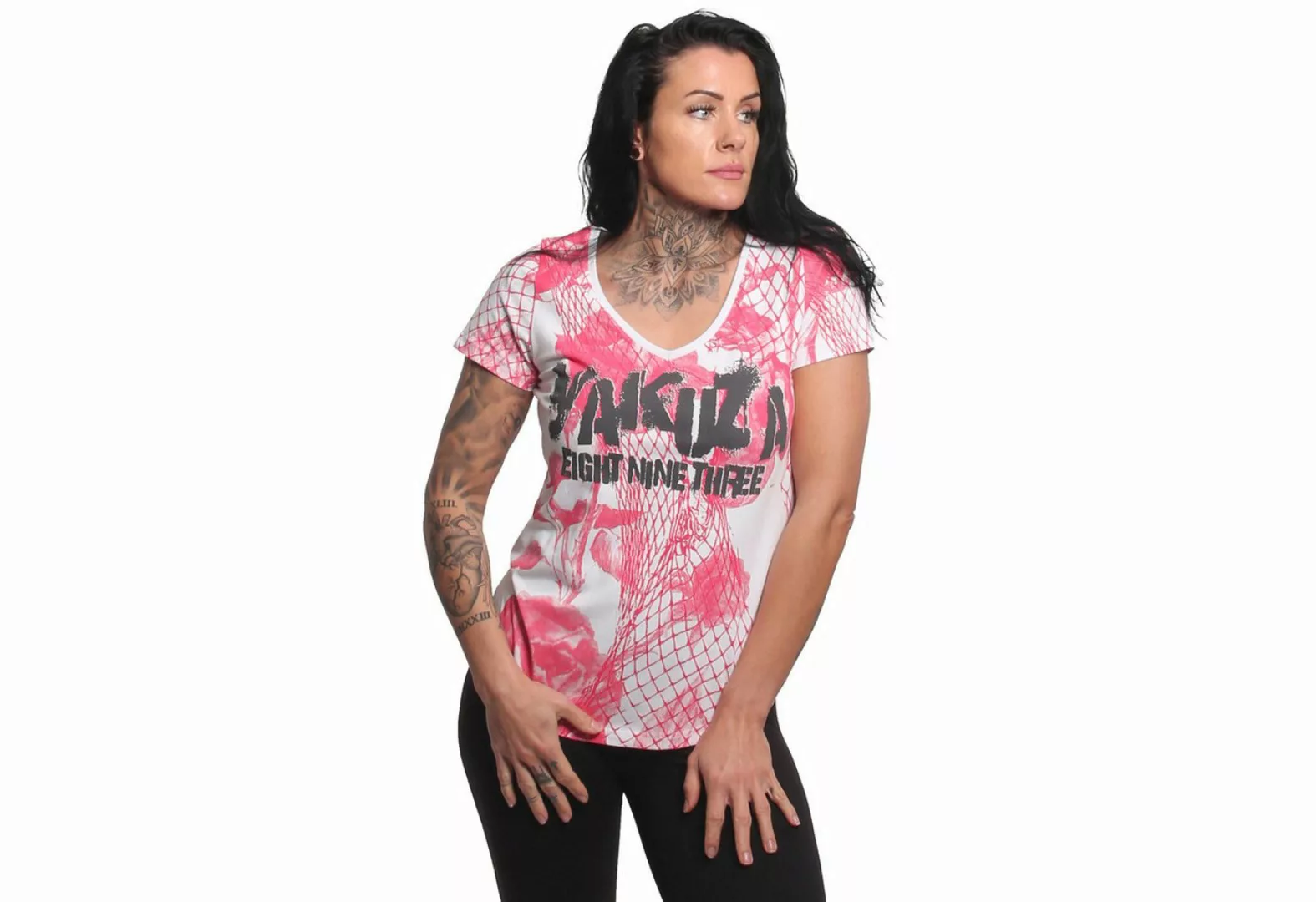 YAKUZA V-Shirt Mesh Rose günstig online kaufen