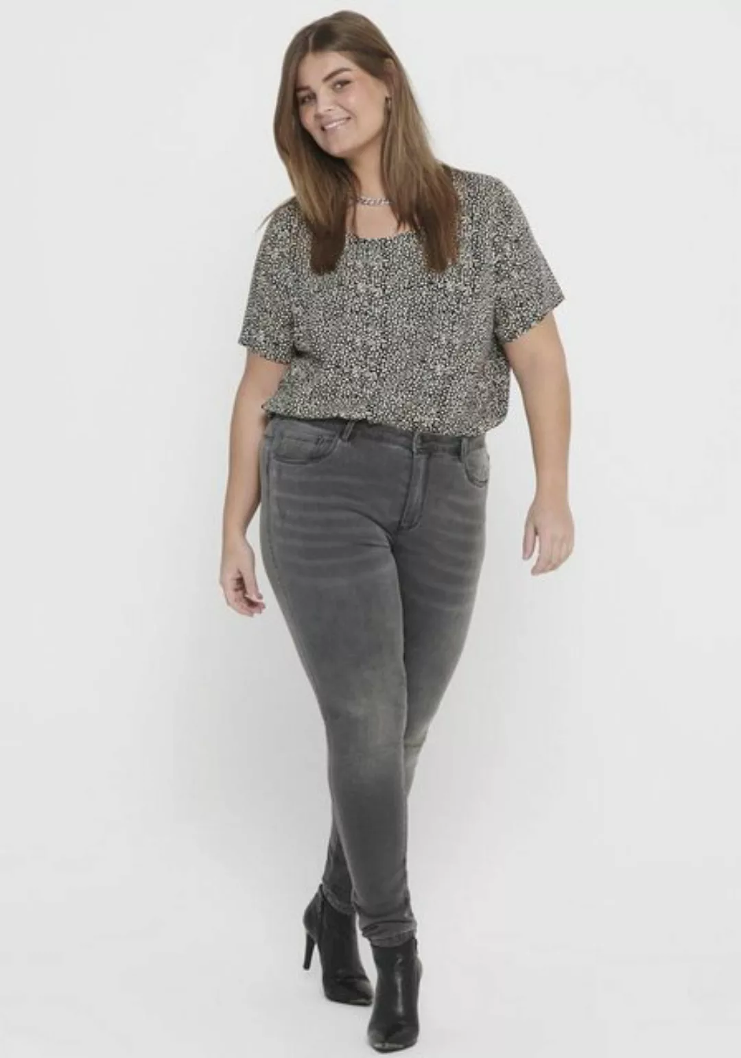 Carmakoma by Only Damen Jeans CARAUGUSTA BJ312 - Skinny Fit - Grau - Dark G günstig online kaufen