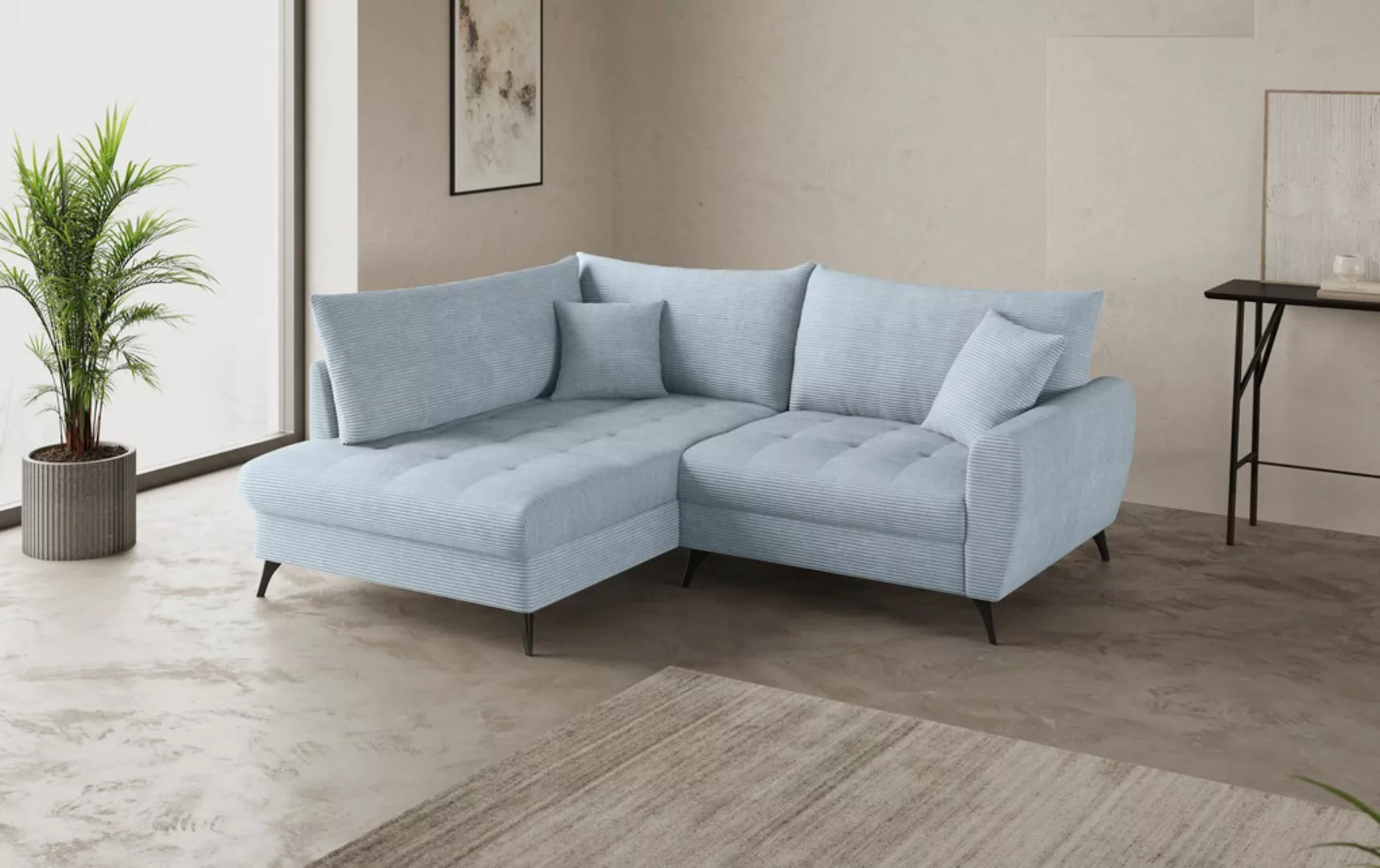 Mr. Couch Ecksofa "Blackburn II L-Form", Wahlweise mit Kaltschaumpolsterung günstig online kaufen