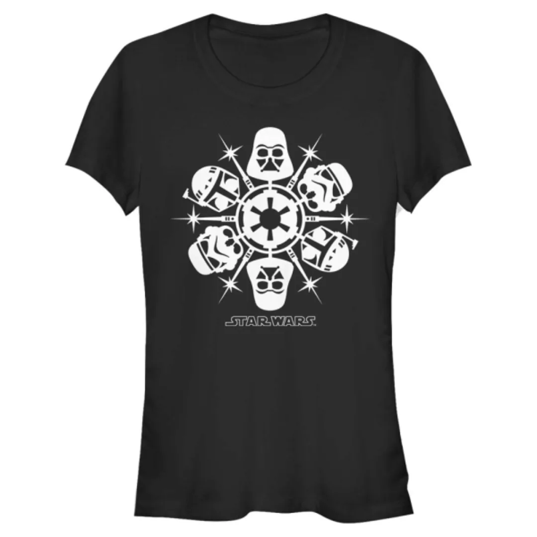 Star Wars - Gruppe Dark Side Flakes - Weihnachten - Frauen T-Shirt günstig online kaufen