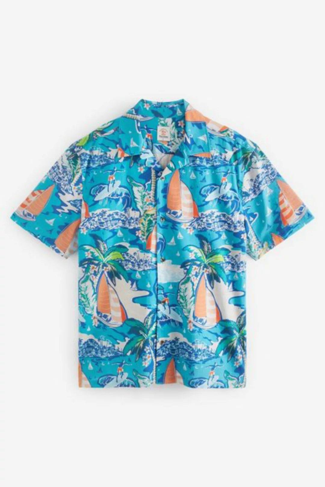 Next Kurzarmhemd Kurzärmeliges Hawai-Hemd (1-tlg) günstig online kaufen