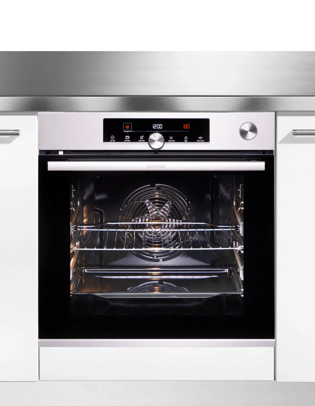 GORENJE Backofen »BPSA6747A08XWI«, Pyrolyse, 2fach Teleskopauszug, Wasserta günstig online kaufen