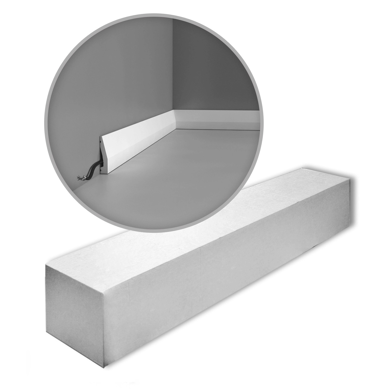 ORAC DECOR SX159-Box AXXENT Sockelleisten 1 Karton Set mit 36 Wandleisten 7 günstig online kaufen
