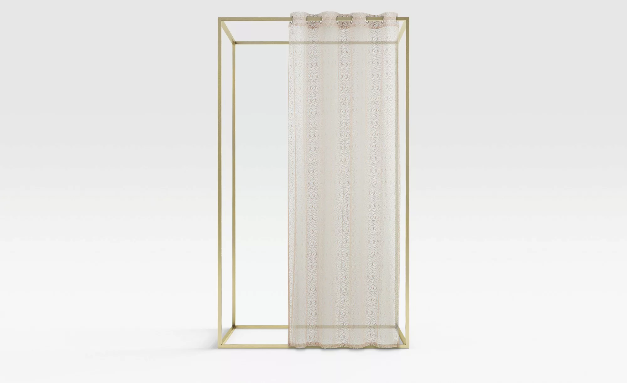 como Ösenschal  Fallblech - beige - 100% Polyester - 142 cm - Sconto günstig online kaufen