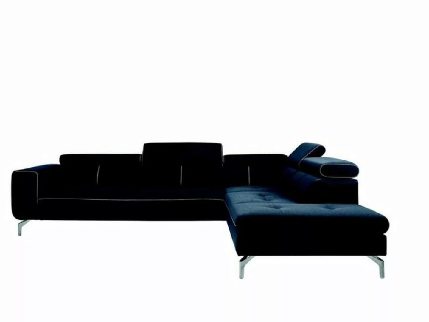 JVmoebel Ecksofa Designer Schwarze Couch Luxus Ecksofa Textil Sitzmöbel Neu günstig online kaufen