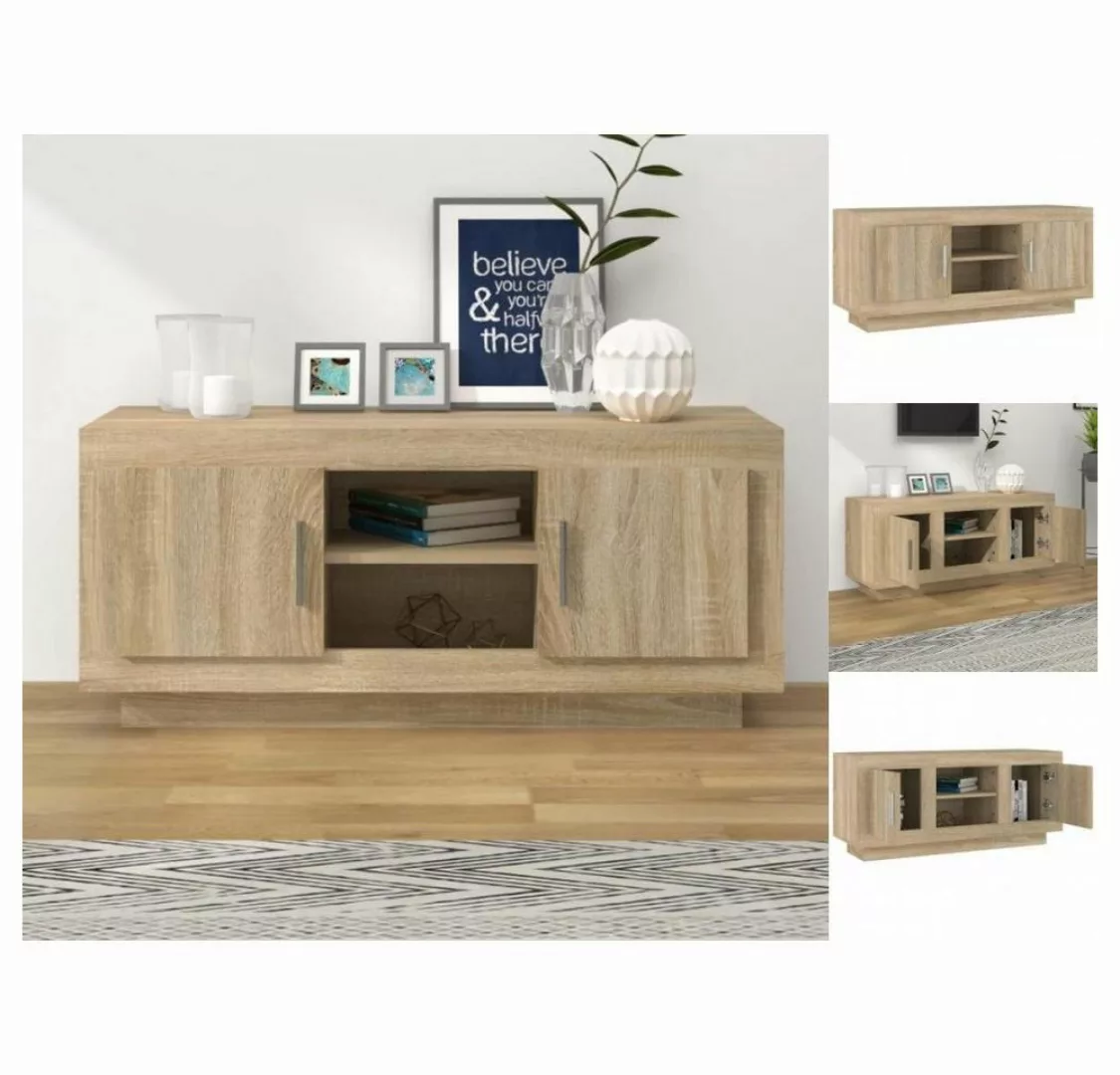 vidaXL TV-Schrank TV-Schrank Sonoma-Eiche 102x35x45 cm Spanplatte Sideboard günstig online kaufen