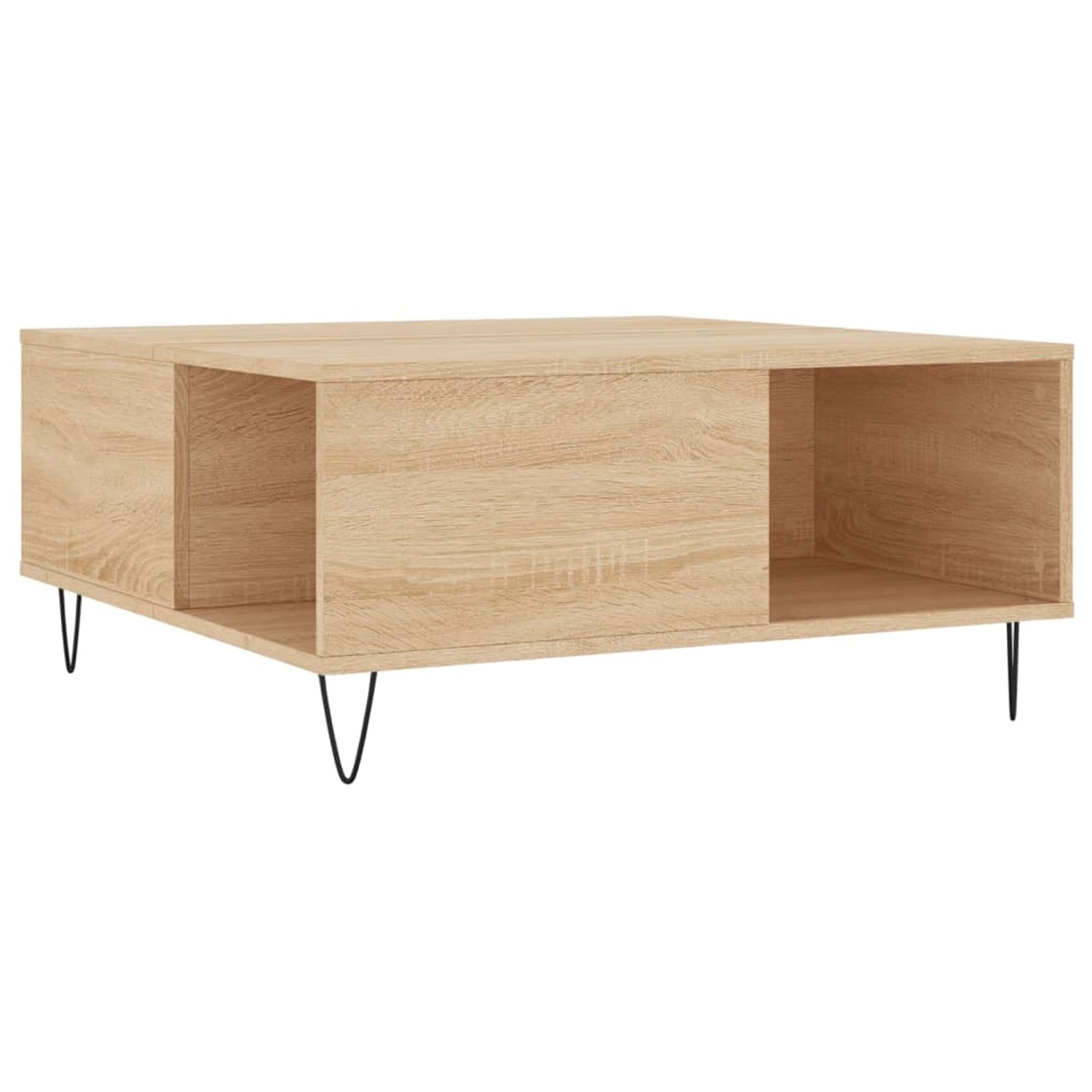 vidaXL Couchtisch Sonoma-Eiche 80x80x36,5 cm Holzwerkstoff Modell 4 günstig online kaufen