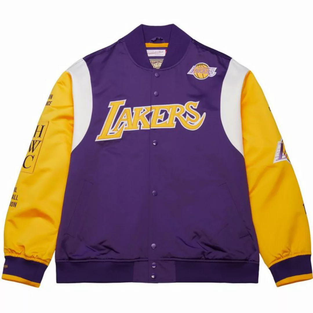 Mitchell & Ness Collegejacke Heavyweight Satin Jacket NBA Los Angeles Laker günstig online kaufen