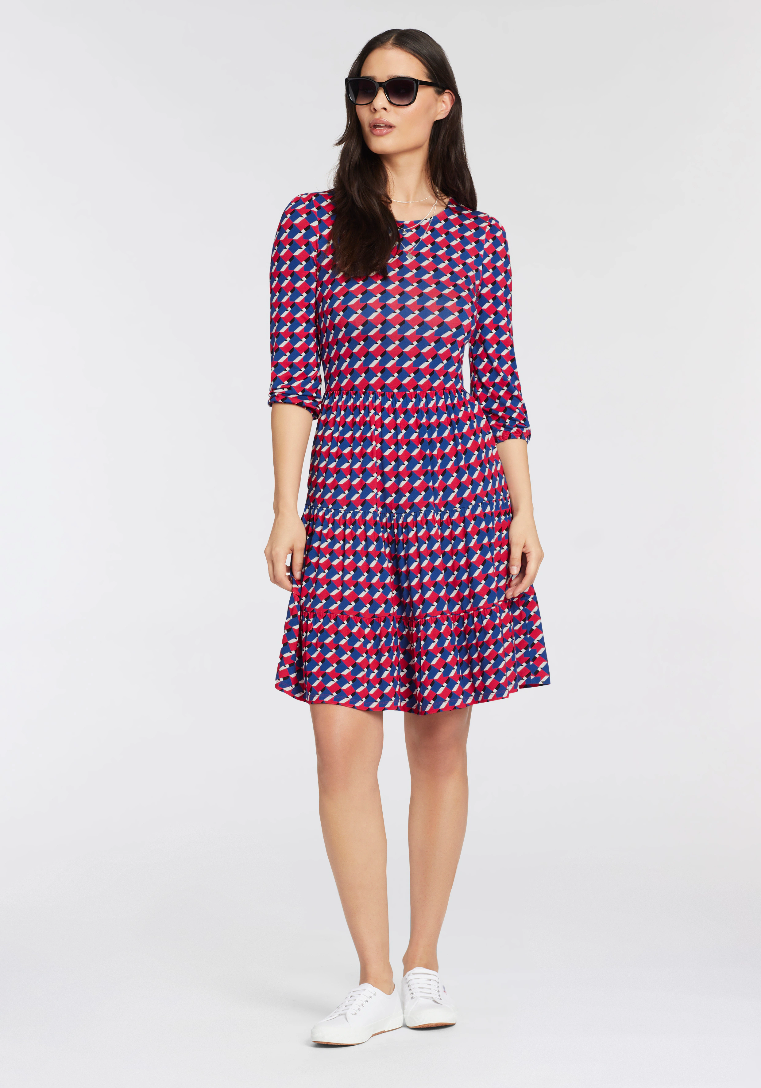 Laura Scott Jerseykleid, mit stylischem Allover-Print günstig online kaufen