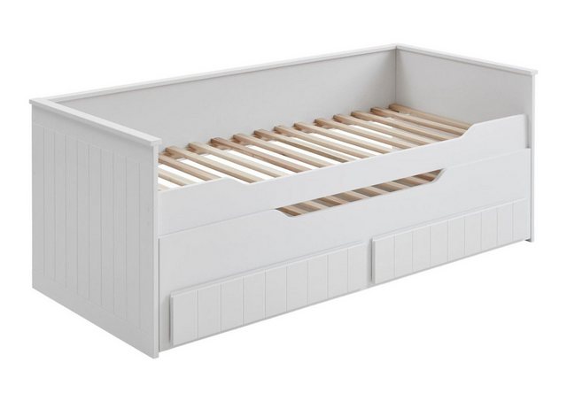 58 aufm Kessel Bettgestell Funktionsbett Gilemette 205x95x90 Hochbett MDF W günstig online kaufen