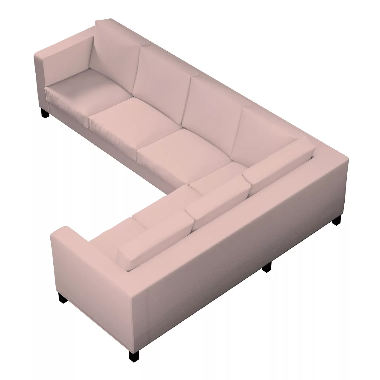 Bezug für Karlanda Sofa Ecke links, rosa, 36cm x 30cm x 50cm, Bouclé (702-8 günstig online kaufen