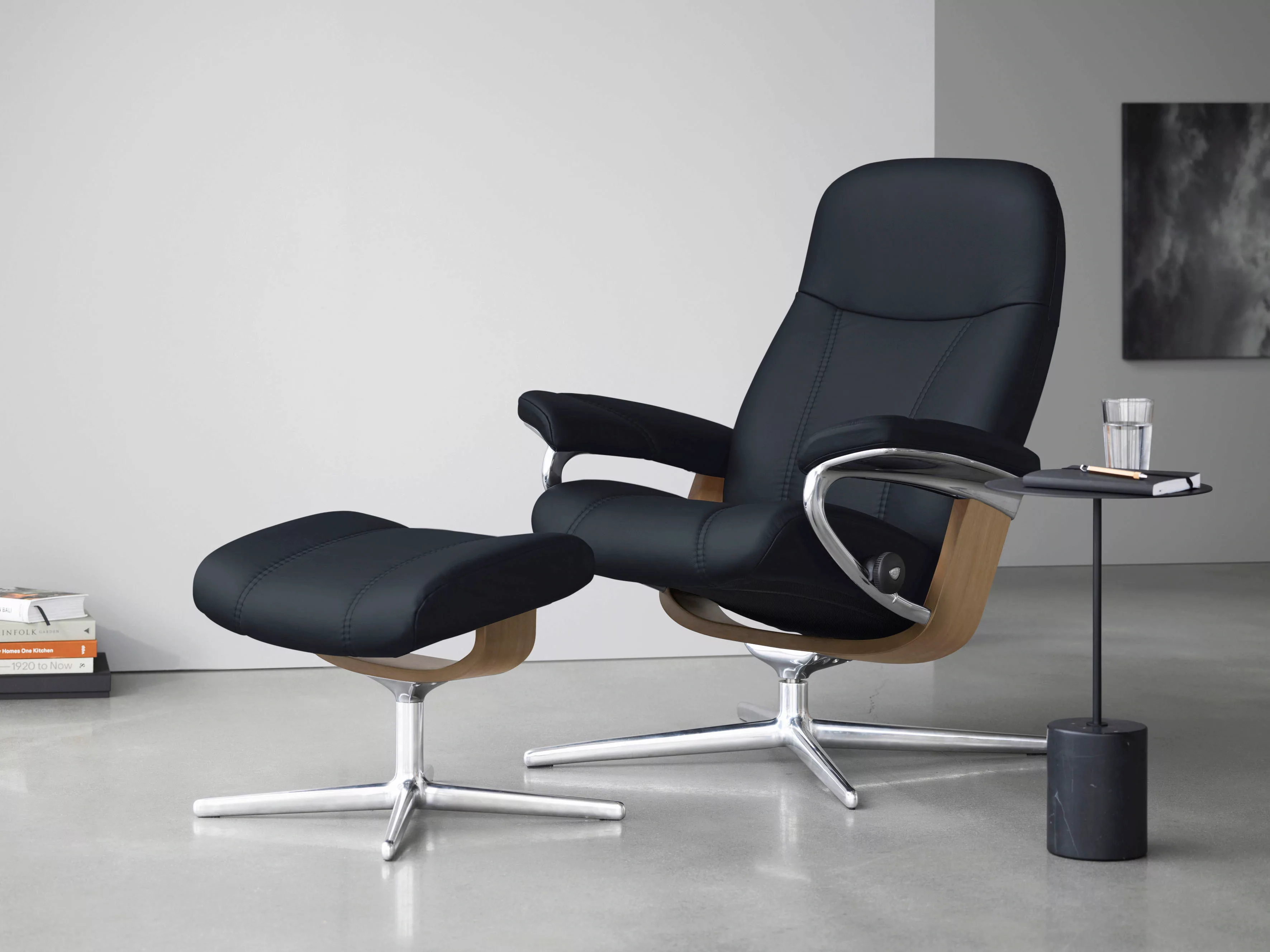 Stressless Relaxsessel "Consul", (Set, Relaxsessel mit Hocker), mit Hocker, günstig online kaufen