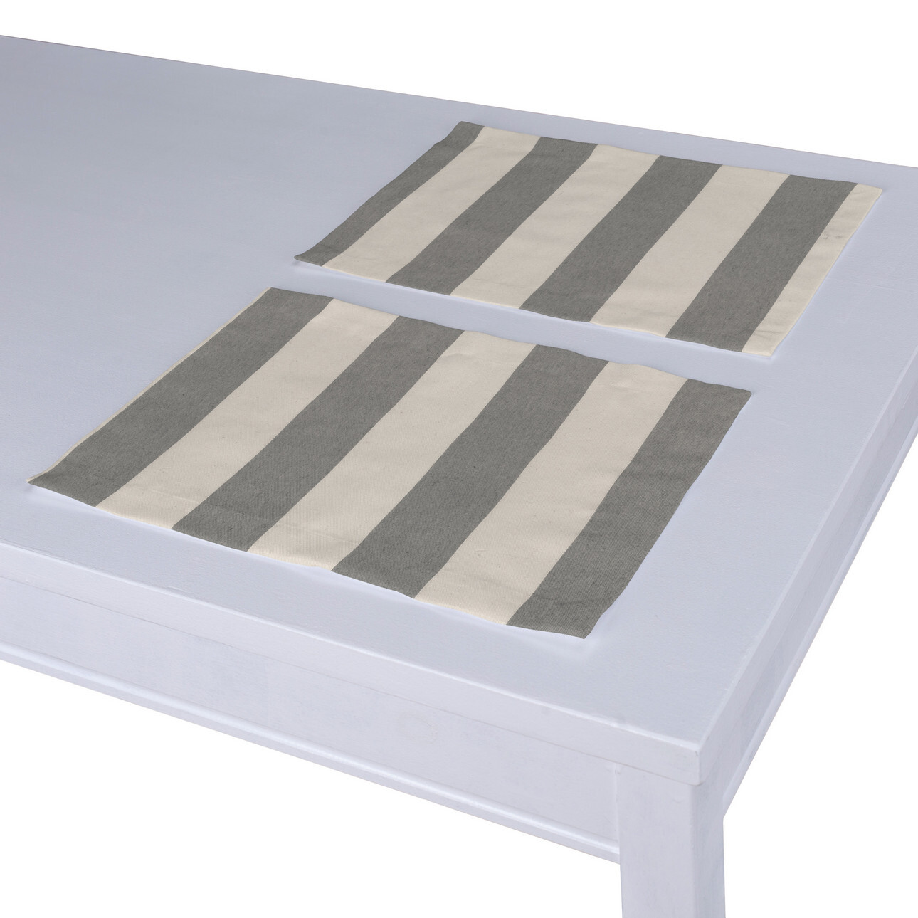 Tischset 2 Stck., weiß-grau, 30 x 40 cm, Quadro (143-91) günstig online kaufen