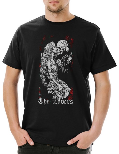 Urban Backwoods Print-Shirt Tarot B The Lovers Herren T-Shirt Set Card Kart günstig online kaufen