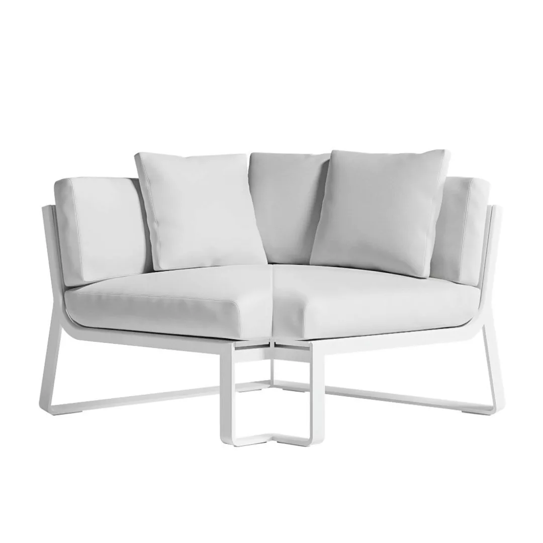 Gandia Blasco - Flat Sofa Modular 6 - weiß/Kunstleder Náutica weiß/BxHxT 10 günstig online kaufen
