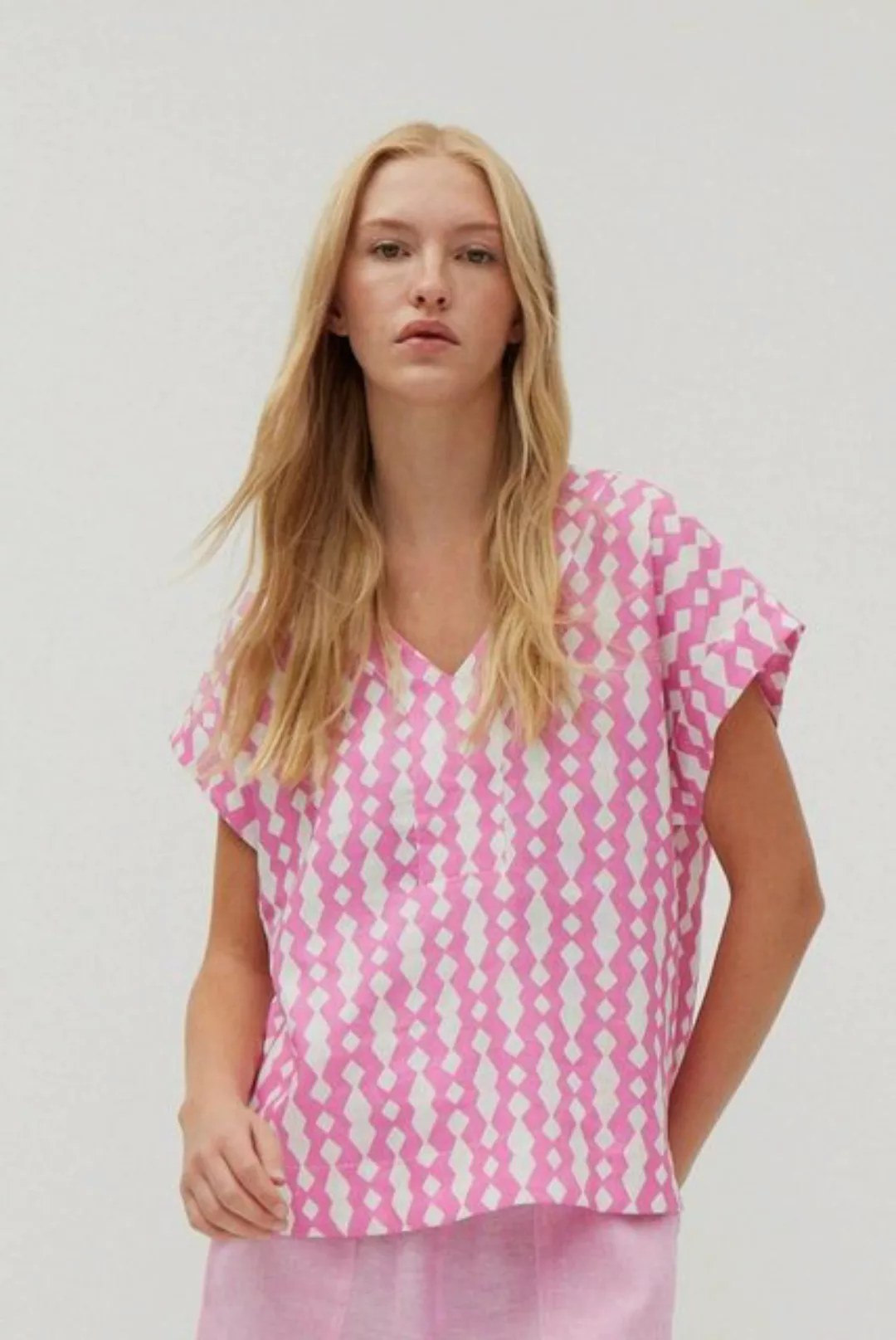 THE FASHION PEOPLE Shirttop Top Linen AOP günstig online kaufen