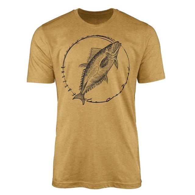 Sinus Art T-Shirt T-Shirt Tiefsee Fische - Serie: Sea Creatures, feine Stru günstig online kaufen