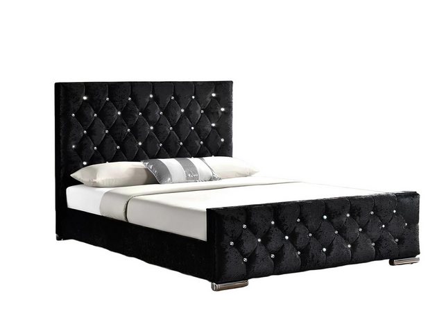 Xlmoebel Bett Doppelbett aus Leder im Chesterfield-Stil für luxuriöse Schla günstig online kaufen